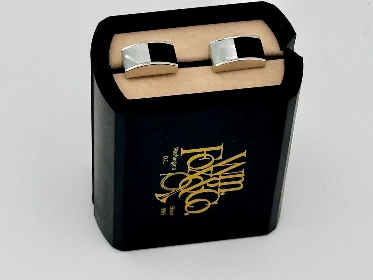 Black and White Bar Cufflinks - Wm. Fox & Co.