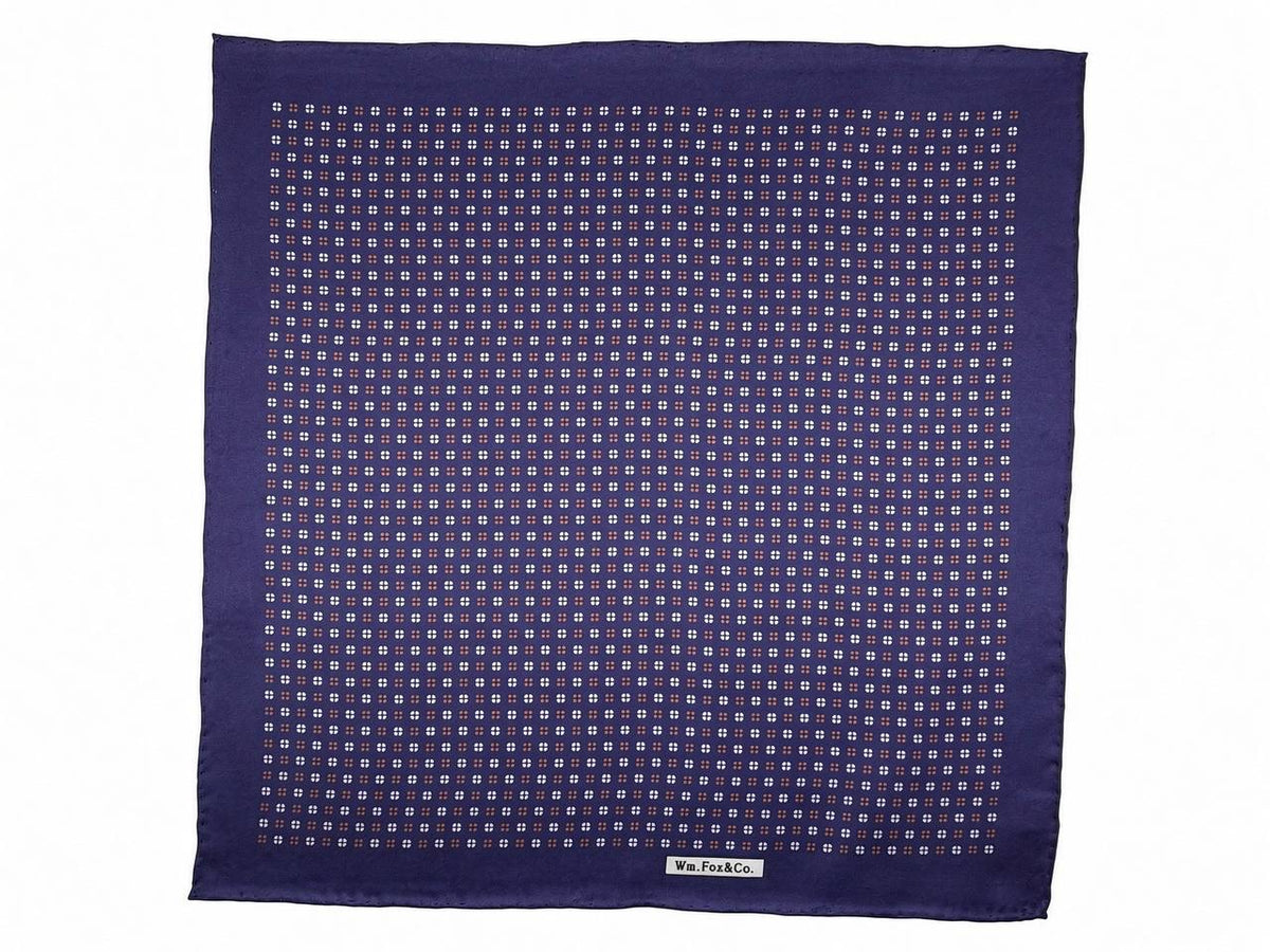 Violet Mini Square Pocket Square — full pattern