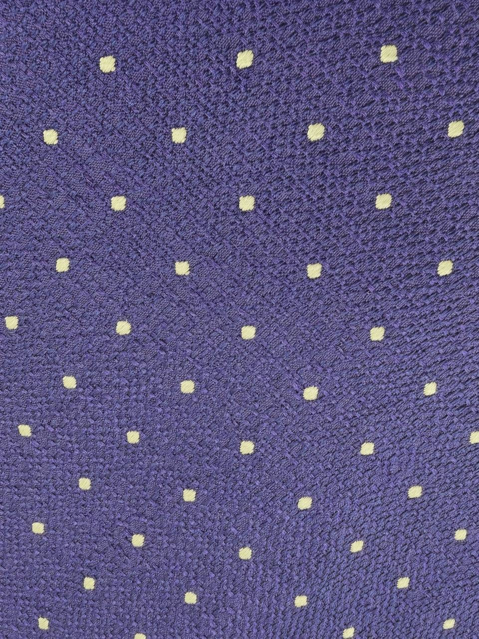 Navy Pin Dot Necktie, fabric close-up