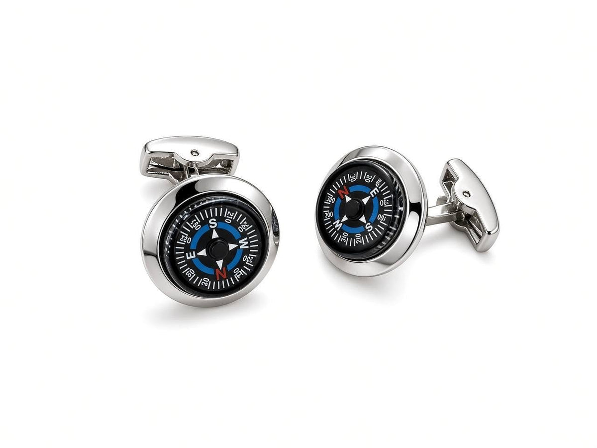 Midnight Blue Round Cufflinks - Wm. Fox & Co.